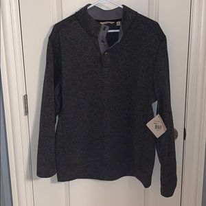 Grey 3 Button Sweater